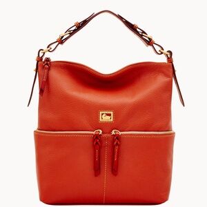 Dooney & Bourke Orange Dillen Leather Shoulder Bag